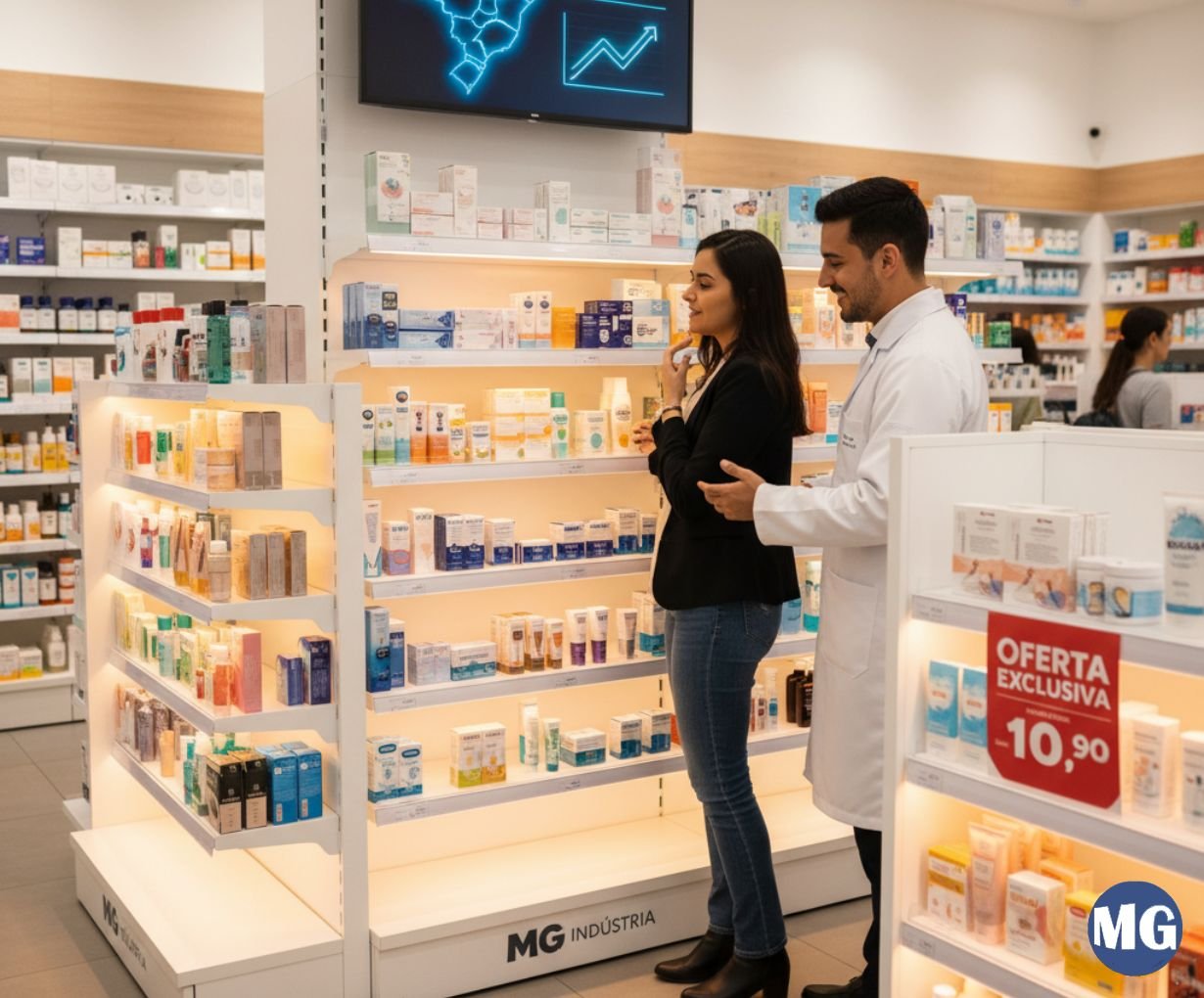 Gôndola para Farmácia